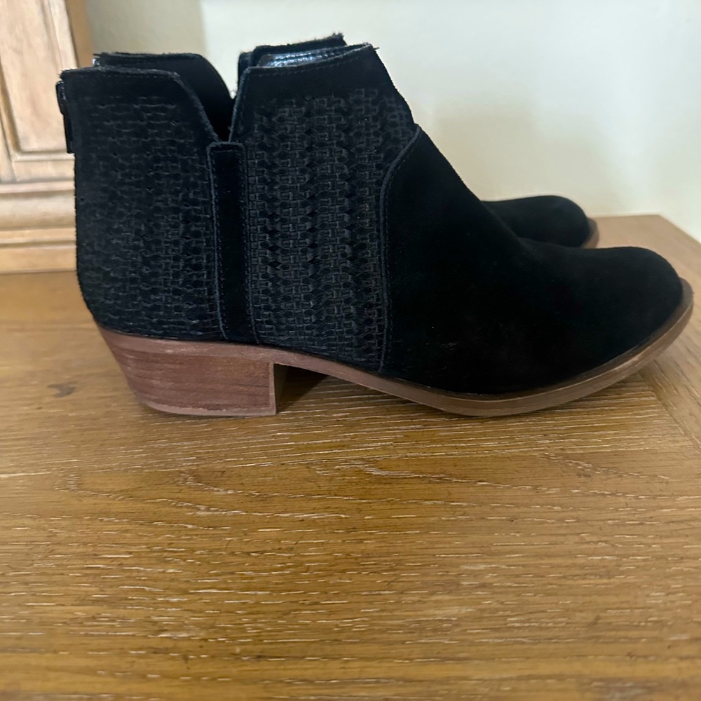 Black Ankle Booties with Zipper